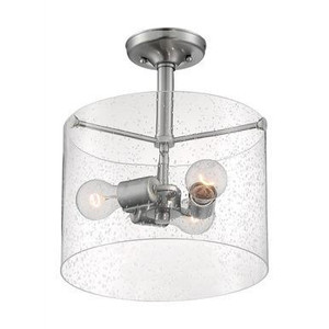 Nuvo Lighting Nuvo 60-7188 Brushed Nickel 3 Light Ceiling Mount Fixture 