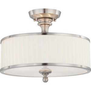 Nuvo Lighting Nuvo 60-4737 Brushed Nickel 3 Light Ceiling Mount Fixture 