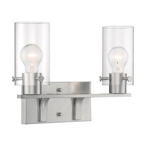 Nuvo Lighting Nuvo 60-7172 Brushed Nickel 2 Light Wall Mount Fixture 