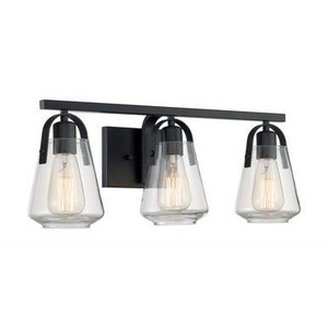 Nuvo Lighting Nuvo 60-7103 Matte Black 3 Light Wall Mount Fixture 