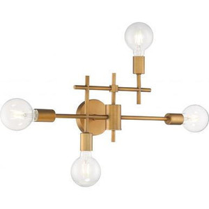 Nuvo Lighting Nuvo 60-6871 Aged Gold 4 Light Wall Mount Fixture 