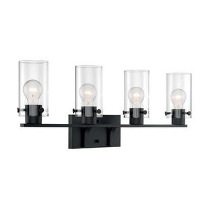 Nuvo Lighting Nuvo 60-7274 Matte Black 4 Light Wall Mount Fixture 