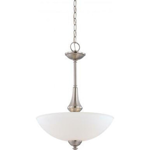 Nuvo Lighting Nuvo 60-5038 Brushed Nickel 3 Light Ceiling Mount Fixture 