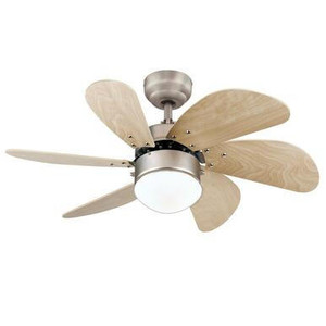 Westinghouse Lighting Westinghouse 7224000 Turbo Swirl 30-Inch Indoor Ceiling Fan with Dimmable LED Light Fixture 