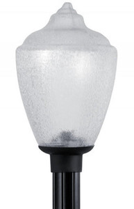 Wave Lighting 8018CL - Clear Textured Flame Tip Acorn Post Light for 3 Inch Poles
