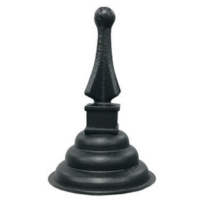 LBS Lighting Black Decorative Aluminum Post Top Finial 