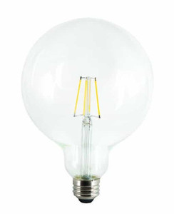 FG40D4030E26SCL95 TCP - 4.5W G40 Clear LED Filament Globe Bulb - 3000K - 95 CRI