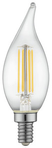TCP FF11D6050E12SCL95 - Clear F11 LED Candelabra Bulb - 5W - 95 CRI - 5000K