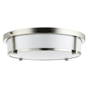 Sunlite 87786-SU - 18" Modern Round LED Flush Mount Ceiling Fixture - Brushed Nickel