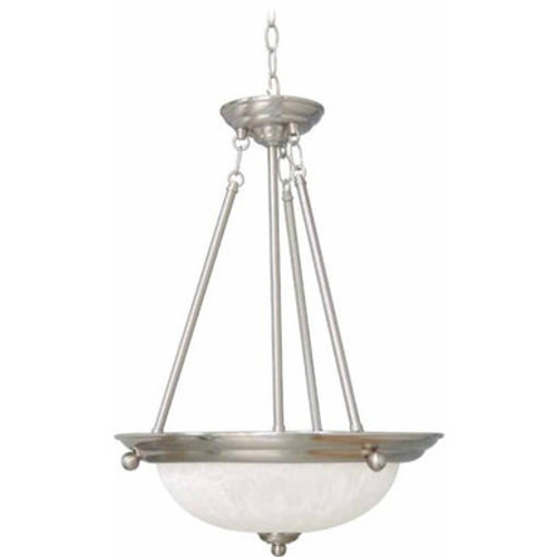  Volume Lighting V2283-33 Marti 3-light Brushed Nickel Bowl-Shaped Pendant