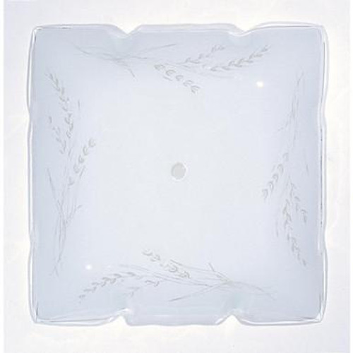  Nuvo Lighting 50-503 Ruffled Glass Square Light Shade 