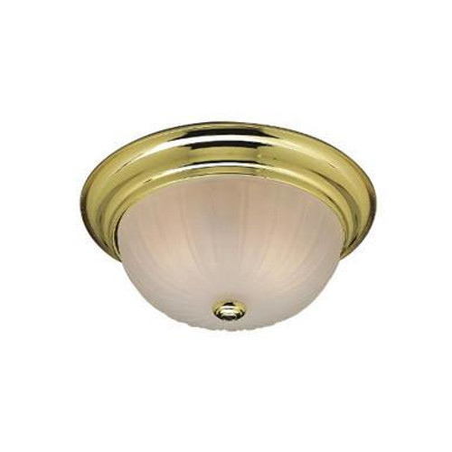 Volume Lighting Volume V7730-2 Polished Brass Flush-Mount Light Fixture 