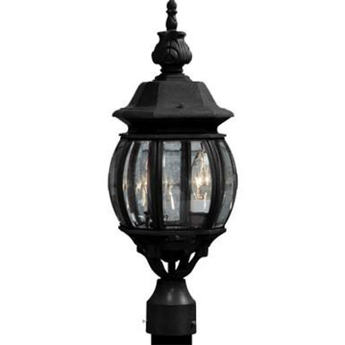 Artcraft Lighting Artcraft AC8363BK Classico Clear Glass Outdoor Light 