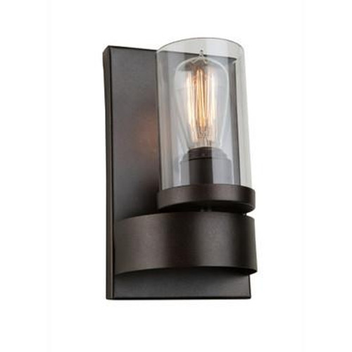 Artcraft Lighting Artcraft AC10007 Menlo Elegant Glass Shade Sconce Fixture 