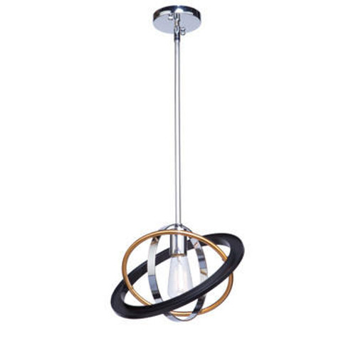 Artcraft Lighting Artcraft CL15111 Cosmic Dark Bronze, Chrome, Satin Brass Pendant Fixture 