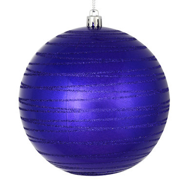 Vickerman N187766D - Purple Ball Ornament