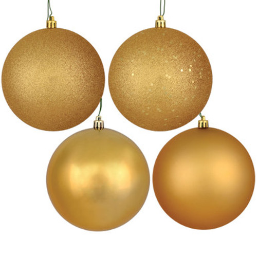 Vickerman N593033DA - Copper Gold Ball Ornament