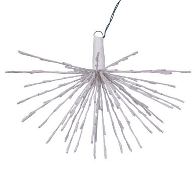 X21W161T Vickerman - 24 Inch Outdoor Warm White LED Starburst Christmas Light - White Frame