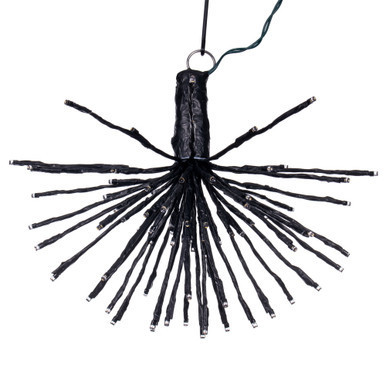 X21K081 Vickerman - 16 Inch Outdoor Warm White LED Starburst Christmas Light - Black Frame