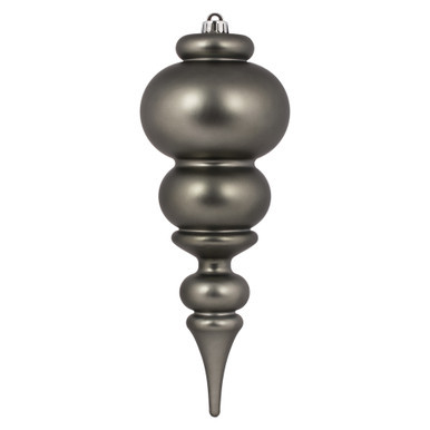 Vickerman N150687DMV - Pewter Finial Ornament