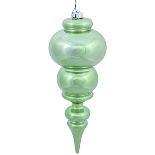 Vickerman N150654DSV - Celadon Finial Ornament