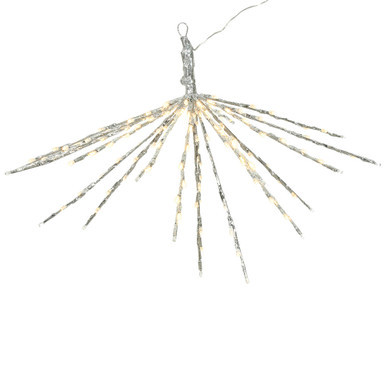 X171024 Vickerman - 24 Inch Outdoor Warm White LED Starburst Christmas Light - Silver Frame