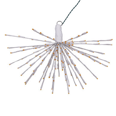 X21W168 Vickerman - 24 Inch Outdoor Orange LED Starburst Christmas Light - White Frame