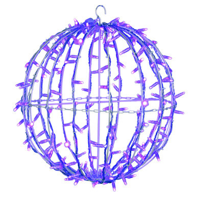 X20LED06T Vickerman - 20 Inch Outdoor Purple LED Christmas Light Sphere