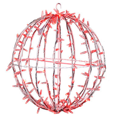 X20LED03 Vickerman - 20 Inch Outdoor Red LED Christmas Light Sphere