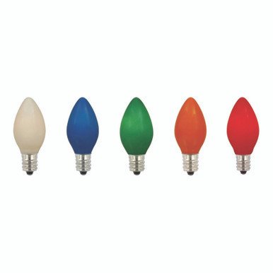 V471750-25 Vickerman - Multi Color Incandescent C7 Christmas Bulbs - 25 Pack