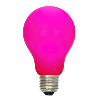 XA19C09 Vickerman - Pink LED A19 Christmas Bulbs - E26 Base
