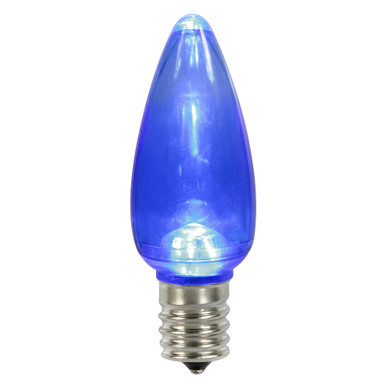 XLEDTC92T-25 Vickerman - Blue LED C9 Christmas Bulbs - E17 Base - 25 Pack