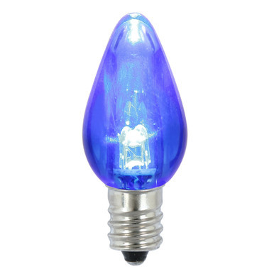 XLEDTC72T-25 Vickerman - Blue LED C7 Christmas Bulbs - E12 Base - 25 Pack