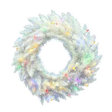 Vickerman A104232LED 30" Sparkle White Wreath LED 50MU