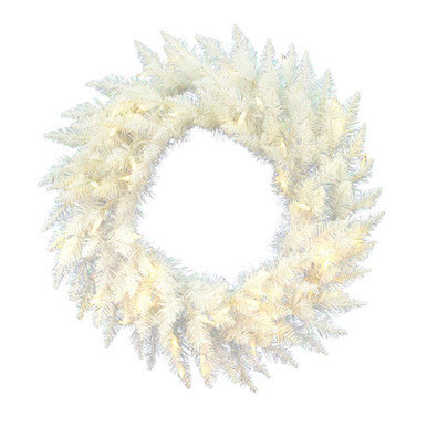 Vickerman A104231LED 30" Sparkle White Wreath LED 50WW