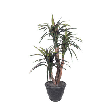 TXX1140-RG Vickerman - 4 ft Dark Green Marginata Artificial Bush