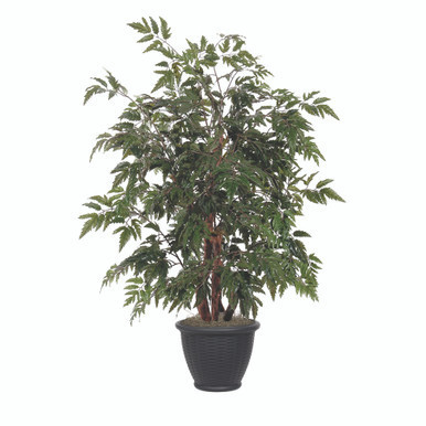 TBU0640-RB Vickerman - 4 in Green Ming Aralia Artificial Bush