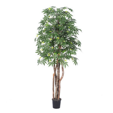 Vickerman 6' Artificial Japanese Maple Executive Black Plastic Pot