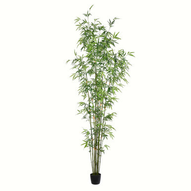 Vickerman 8' Artificial Potted Mini Bamboo Tree