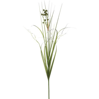 Vickerman 44" PVC Artificial Green Grass with Pomp Balls Spray