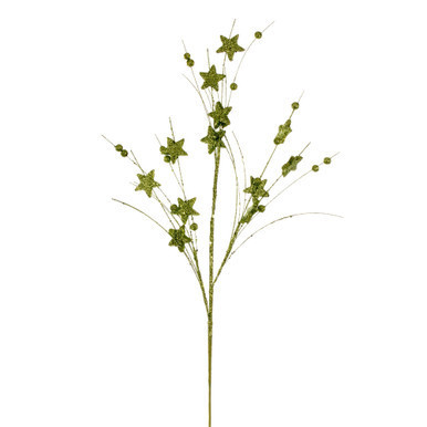 QG224673 Vickerman - 33" Lime Star and Ball Glitter Spray - 6 Pack