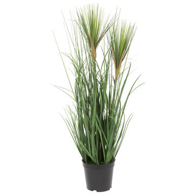 Vickerman 24" Artificial Potted Green Grass