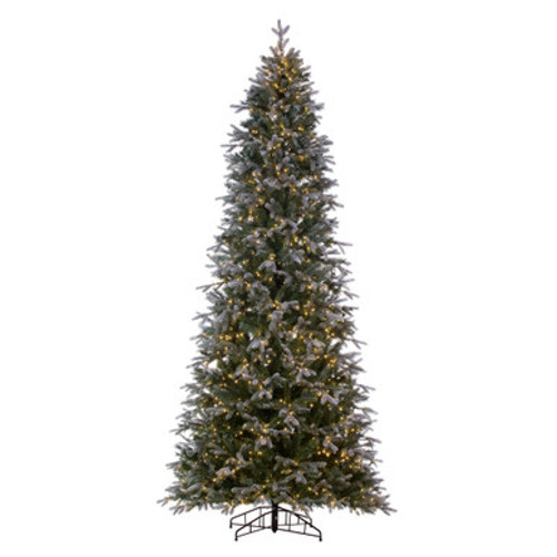 Vickerman 9' x 50" Frosted Douglas Fir Artificial Pre-Lit Christmas Tree Warm White LED Mini Lights