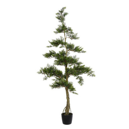  Vickerman TB180160 5ft Artificial Cedar Tree in Pot