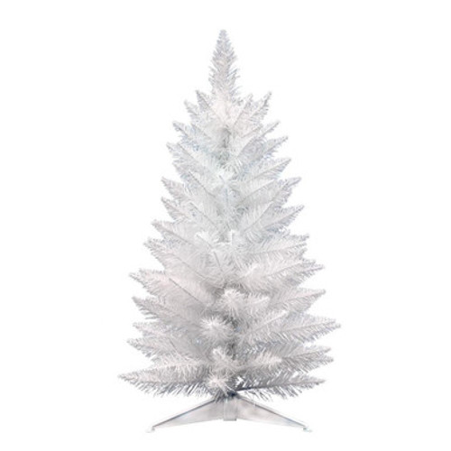  Vickerman A104030 30" x 17" Sparkle White Spr Pencil 100Tp