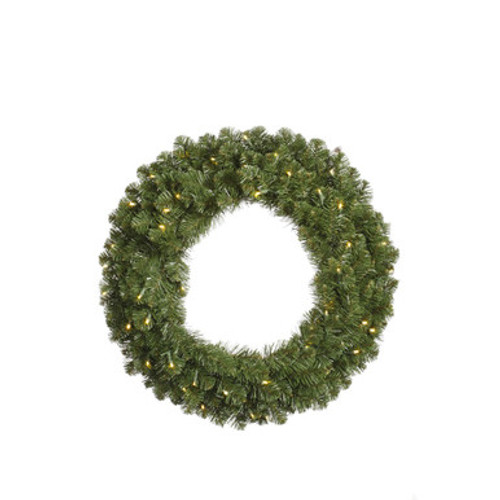 Vickerman 30" Grand Teton Artificial Christmas Wreath Warm White Wide Angle LED Lights