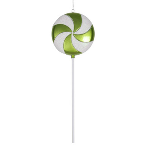 Vickerman M152114 - Lime White Lollipop Ornament