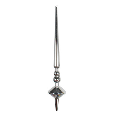 Vickerman M183307S - Silver Finial Ornament