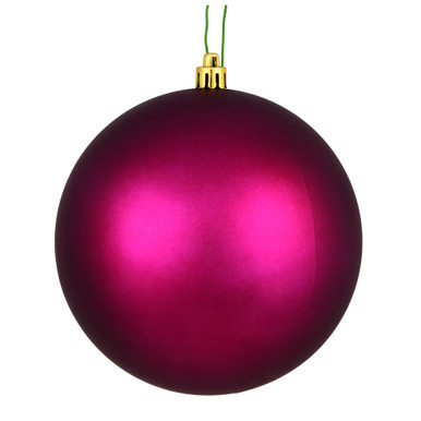 Vickerman N590621DMV - Berry Red Ball Ornament