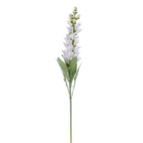 Vickerman 36" Artificial White Foxglove Stem